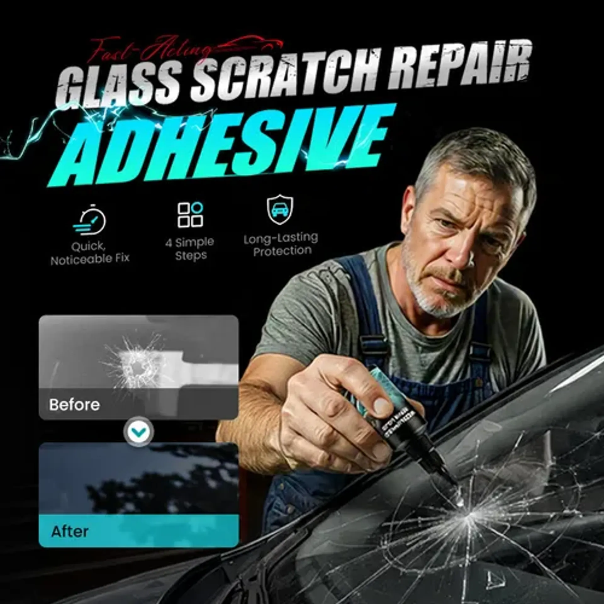 🔥LAST DAY 50% OFF🔥2026 New Car Windshield Crack Repair Fluid