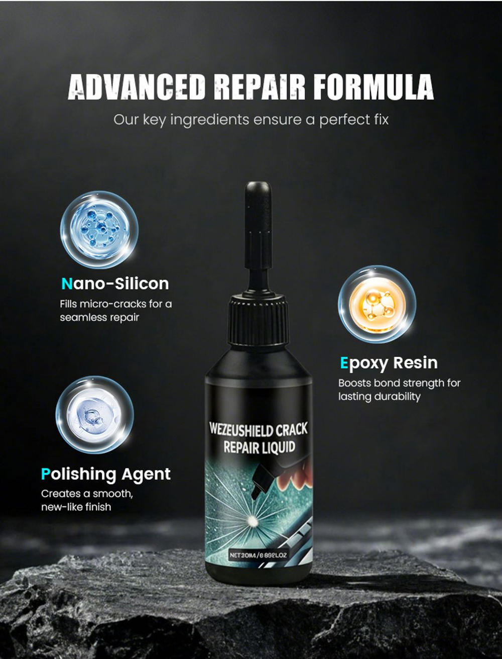 🔥LAST DAY 50% OFF🔥2026 New Car Windshield Crack Repair Fluid